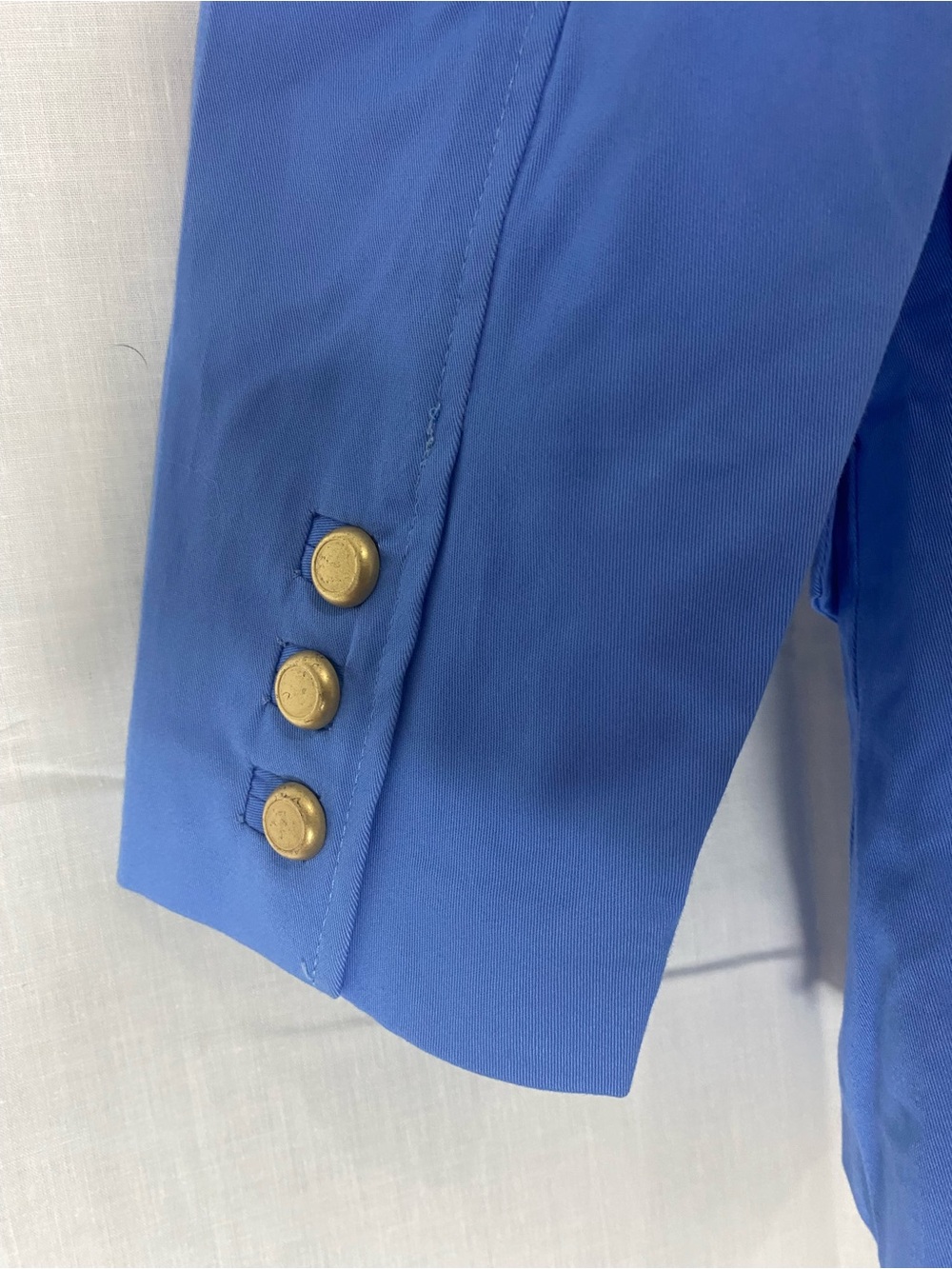 Joan Rivers Royal Blue Military-Inspired Blazer with Gold Buttons - Picture 6 of 9